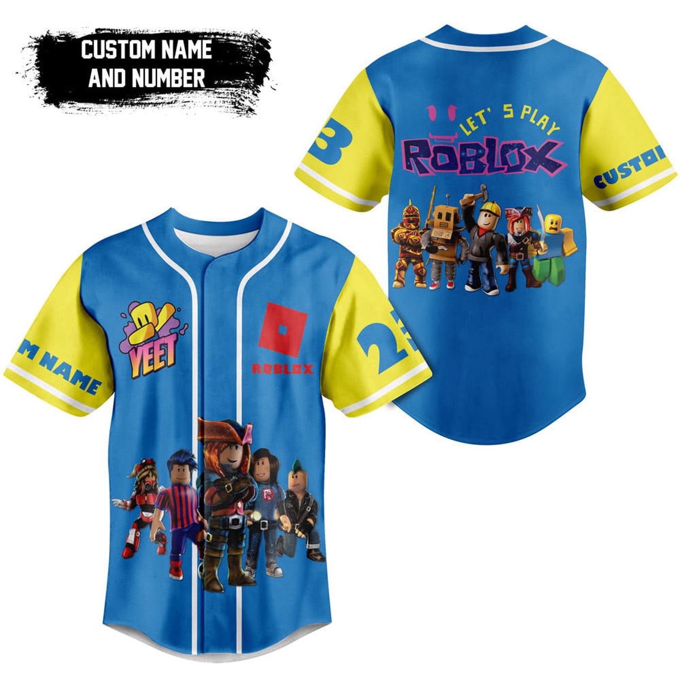 Roblox Baseball Jersey For Men Women And Kids Gift