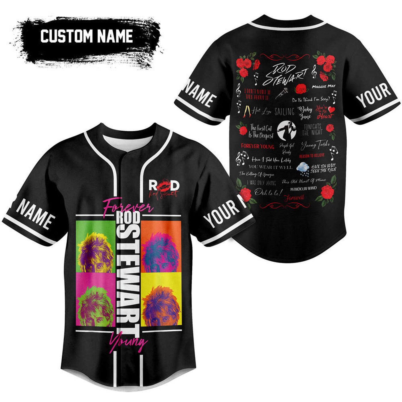 Rod Stewart Baseball Jersey For Men Women And Kids Gift