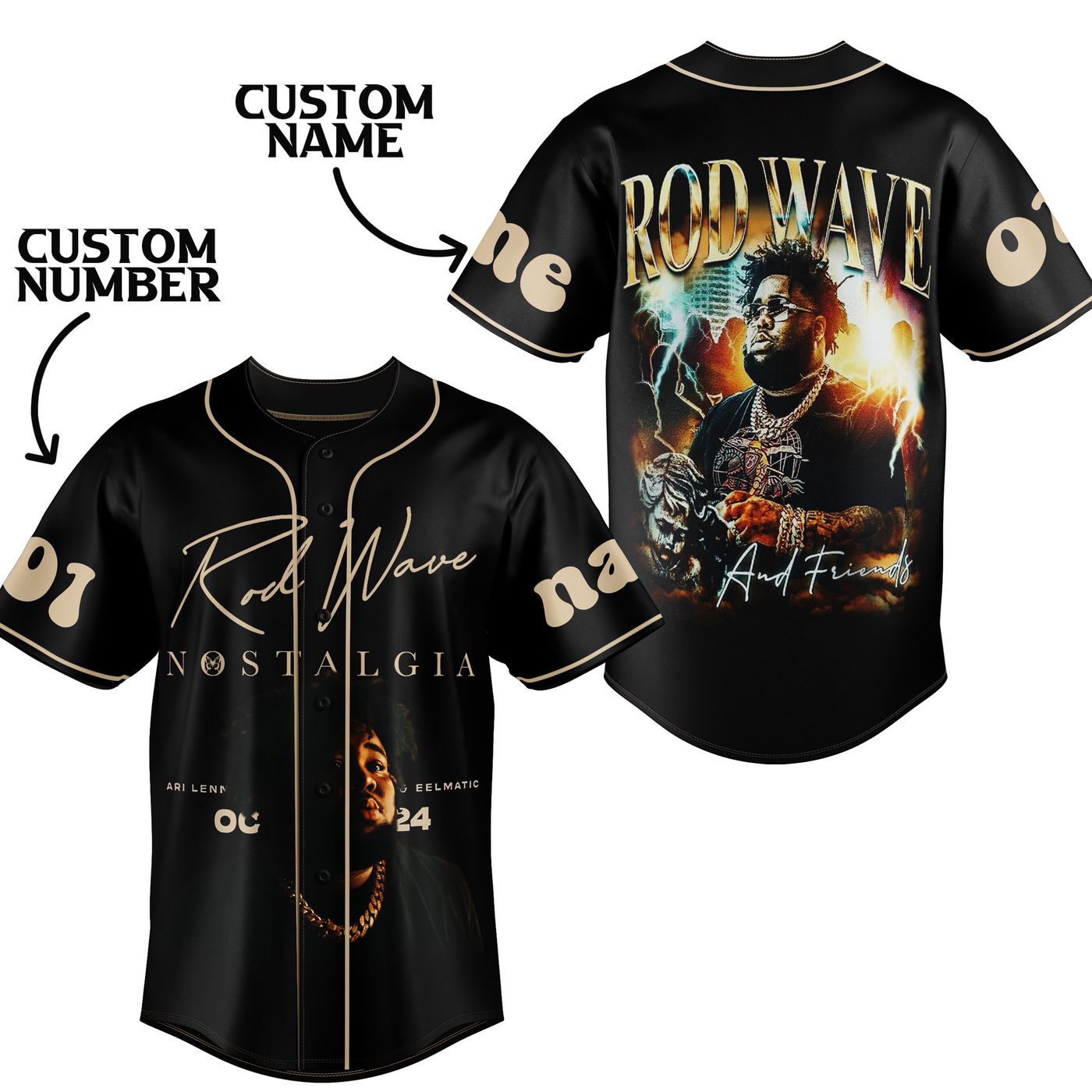 Rod Wave Baseball Jersey For Men Women And Kids Gift
