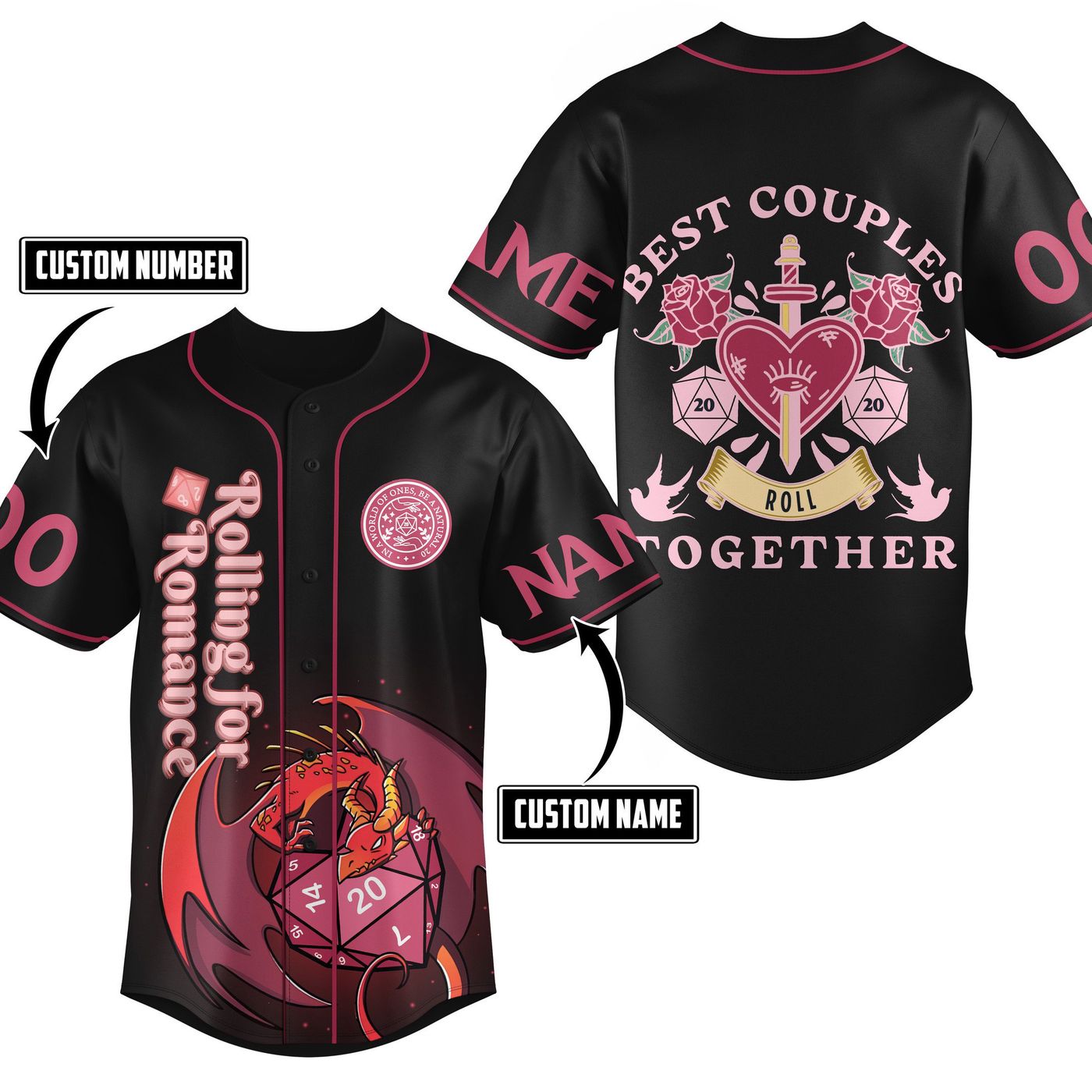 Rolling for Romance Baseball Jersey For Men Women And Kids Gift