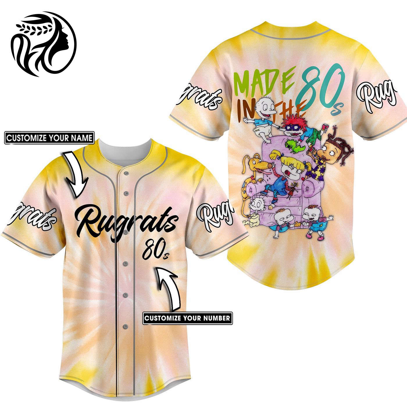 Rugrats Baseball Jersey For Men Women And Kids Gift