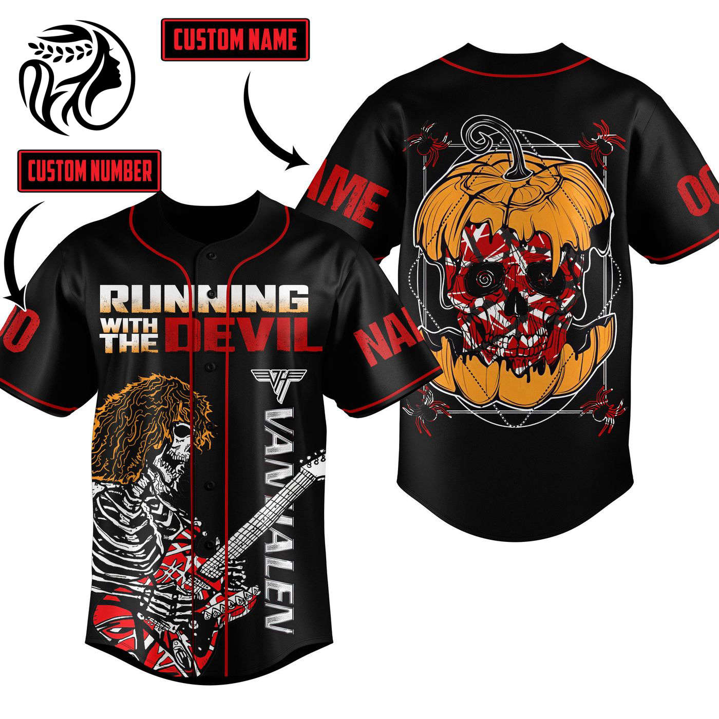 Running With the Devil Baseball Jersey For Men Women And Kids Gift