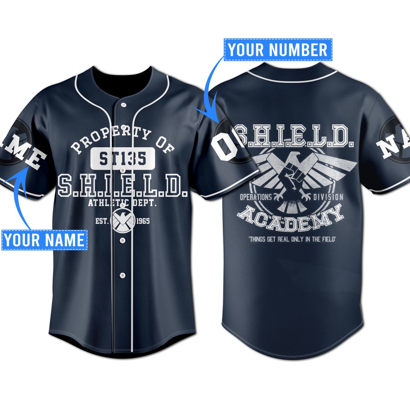 S.H.I.E.L.D. Academy Baseball Jersey For Men Women And Kids Gift