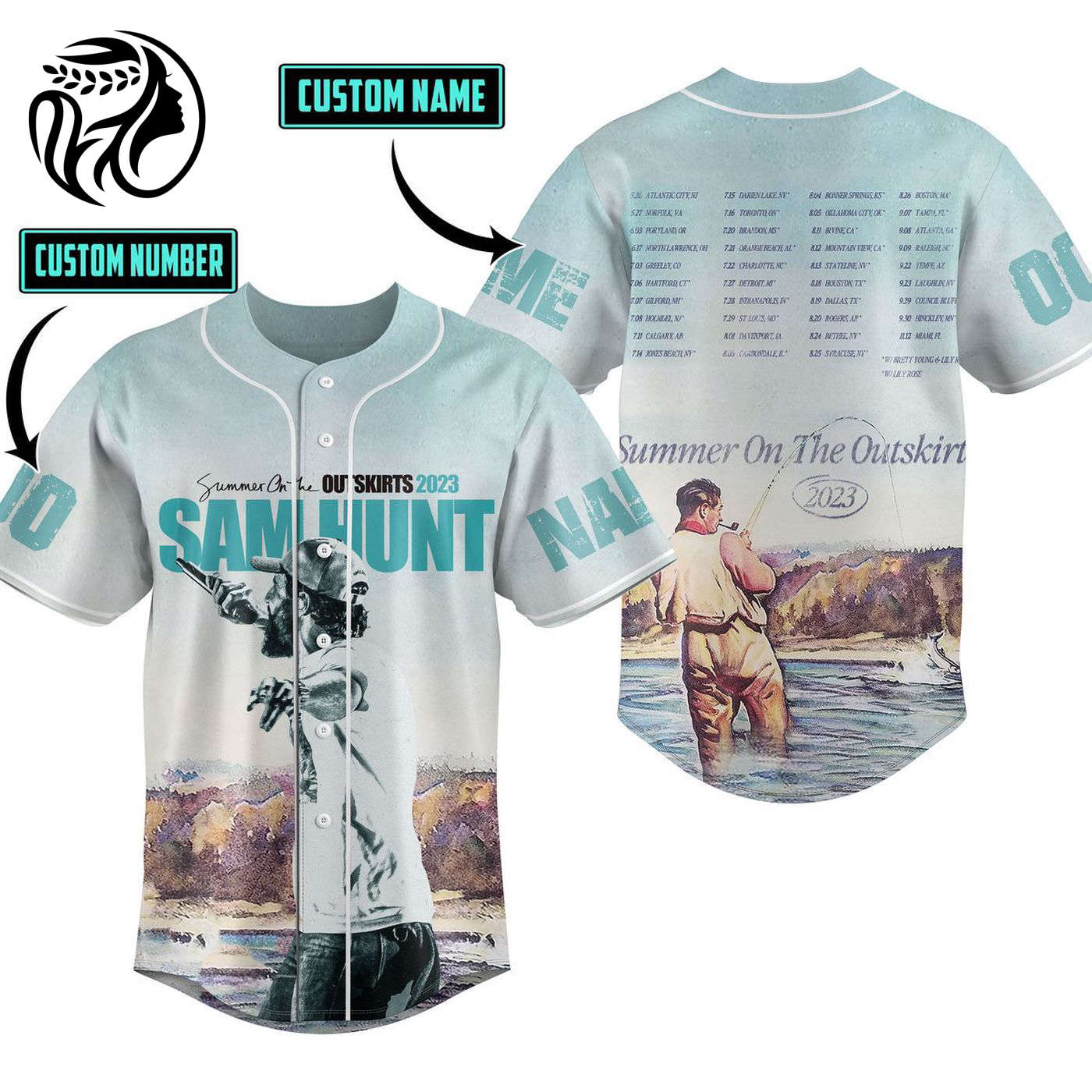 Sam Hunt Baseball Jersey For Men Women And Kids Gift