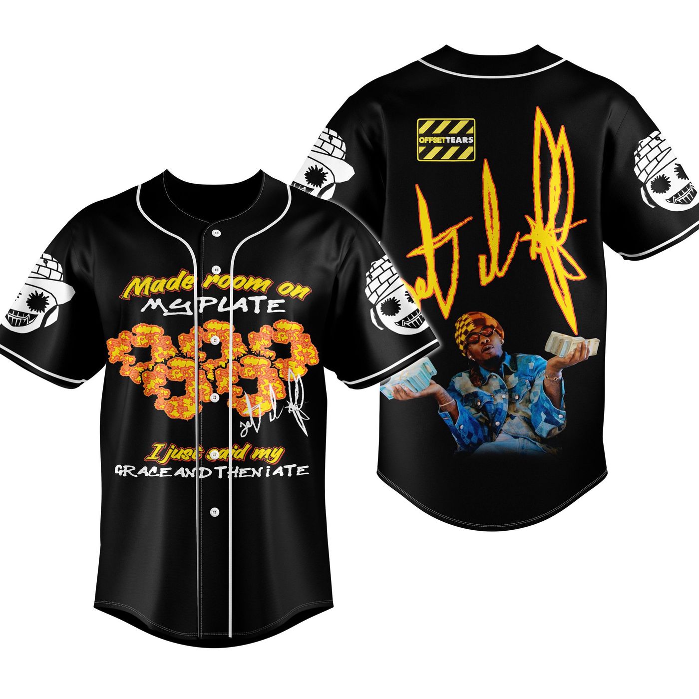 Say My Grace Offset Baseball Jersey For Men Women And Kids Gift