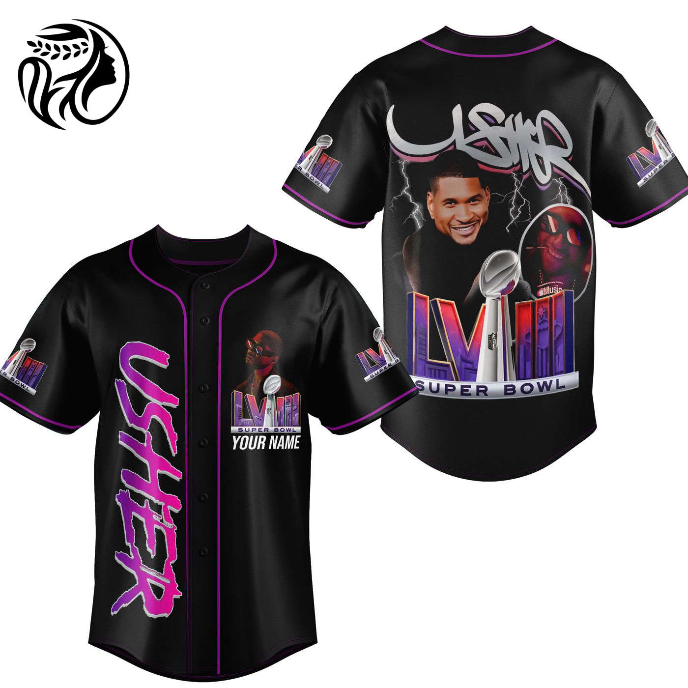 SB Gift Usher Baseball Jersey For Men Women And Kids Gift