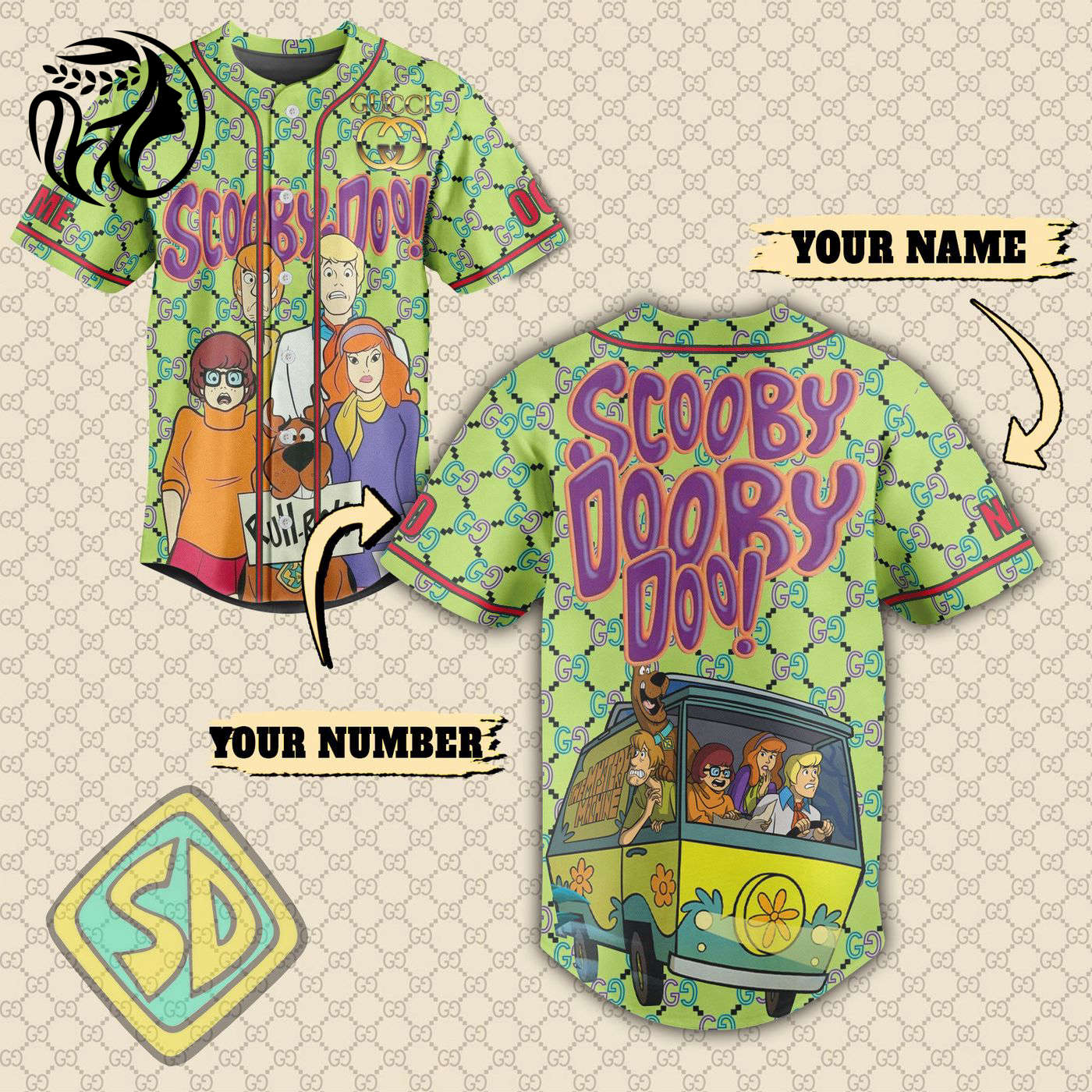 Scooby Doo Baseball Jersey For Men Women And Kids Gift