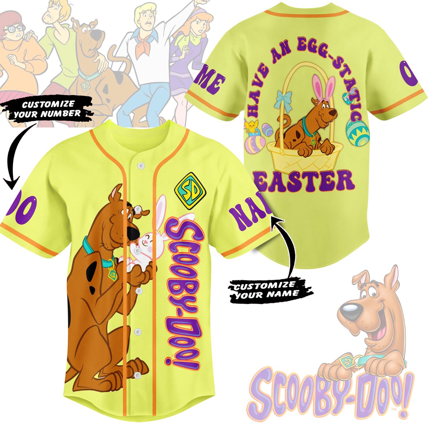 Scooby-DooBaseball Jersey For Men Women And Kids Gift