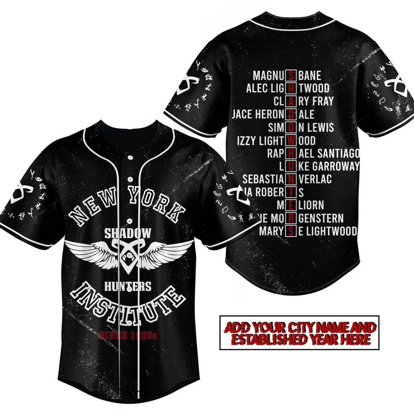 Shadowhunters Baseball Jersey For Men Women And Kids Gift