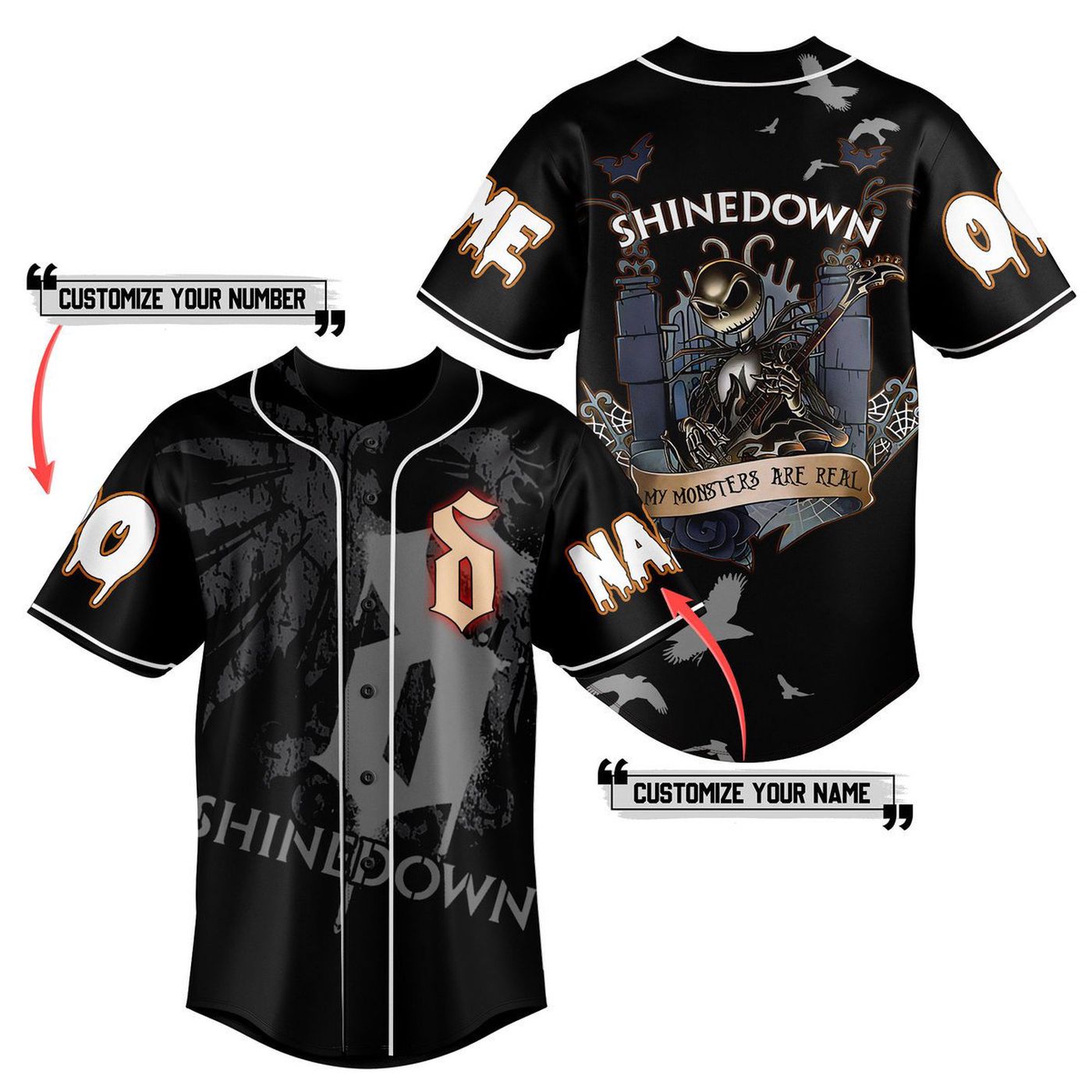 Shinedown Baseball Jersey For Men Women And Kids Gift