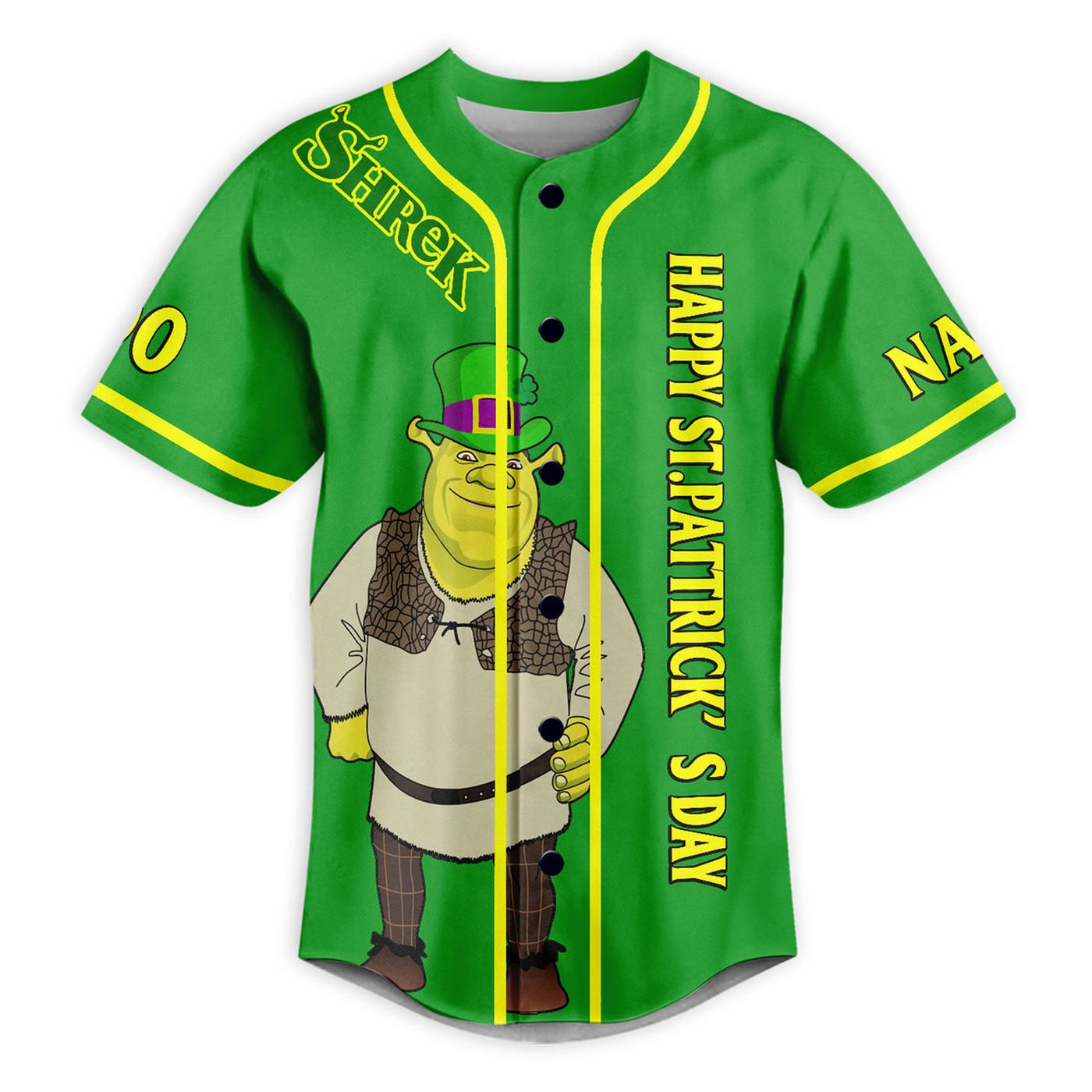 Shrek Baseball Jersey For Men Women And Kids Gift