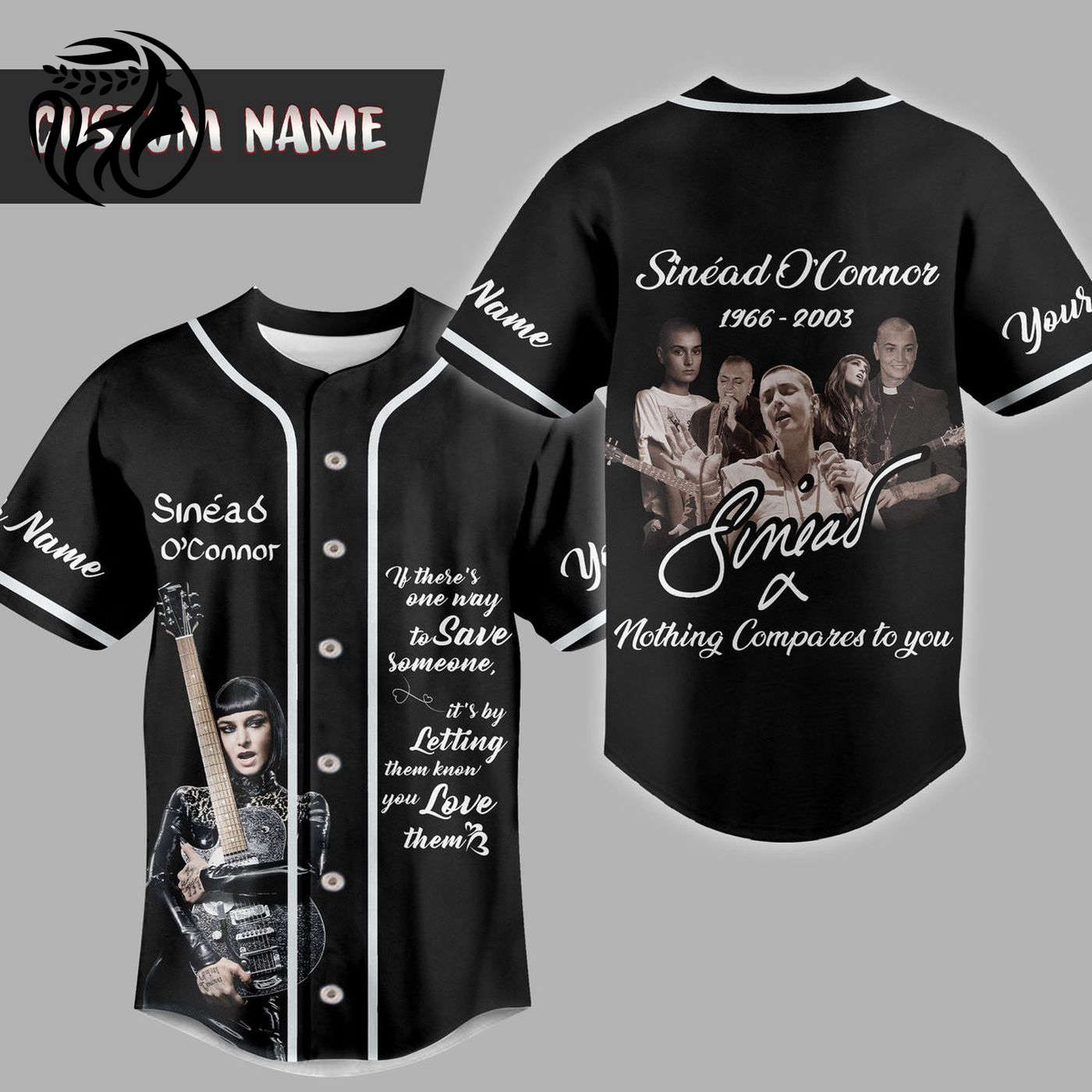 Sinead O Connor Baseball Jersey For Men Women And Kids Gift