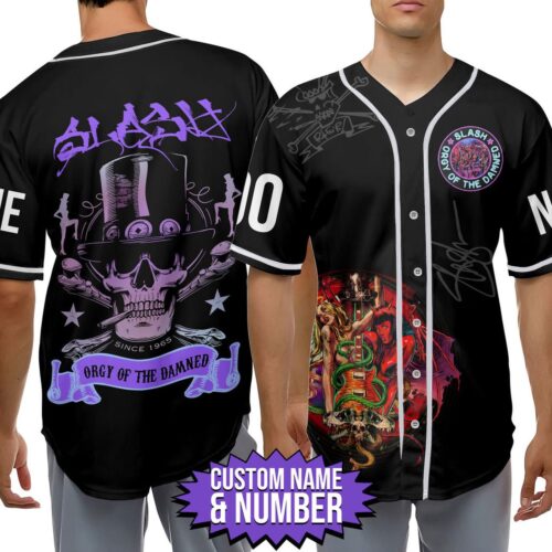 Slash Orgy Of The Damned Baseball Jersey For Men Women And Kids Gift