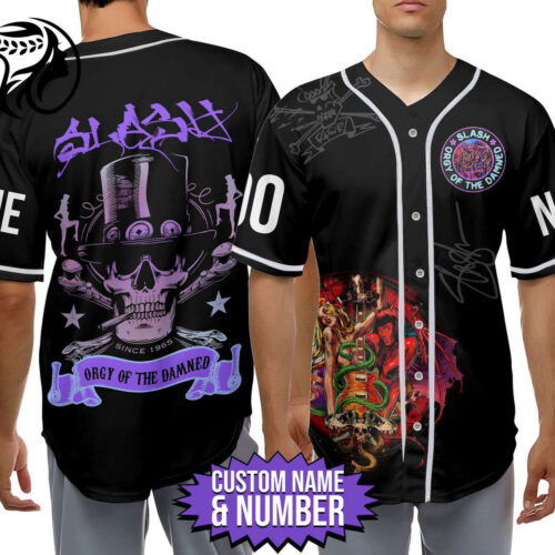 Slash Orgy Of The Damned Baseball Jersey For Men Women And Kids Gift