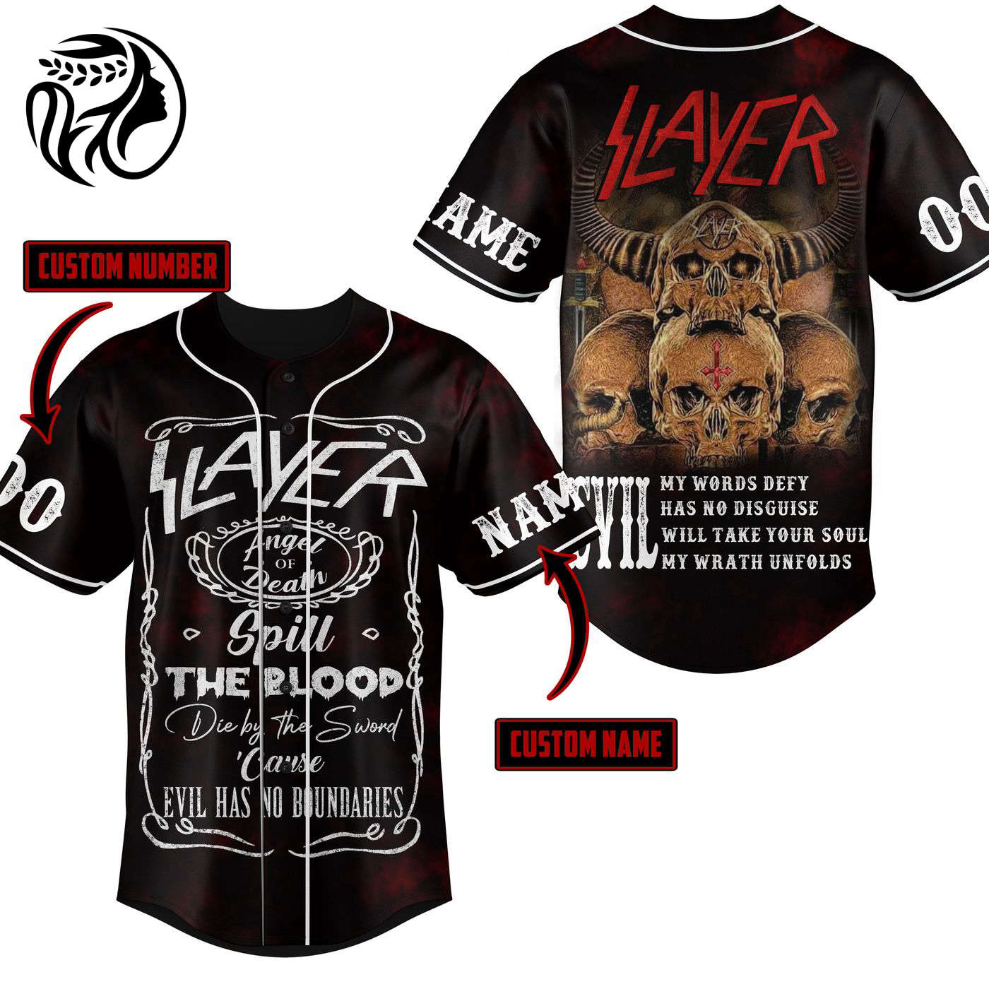 Slayer Evil Baseball Jersey For Men Women And Kids Gift
