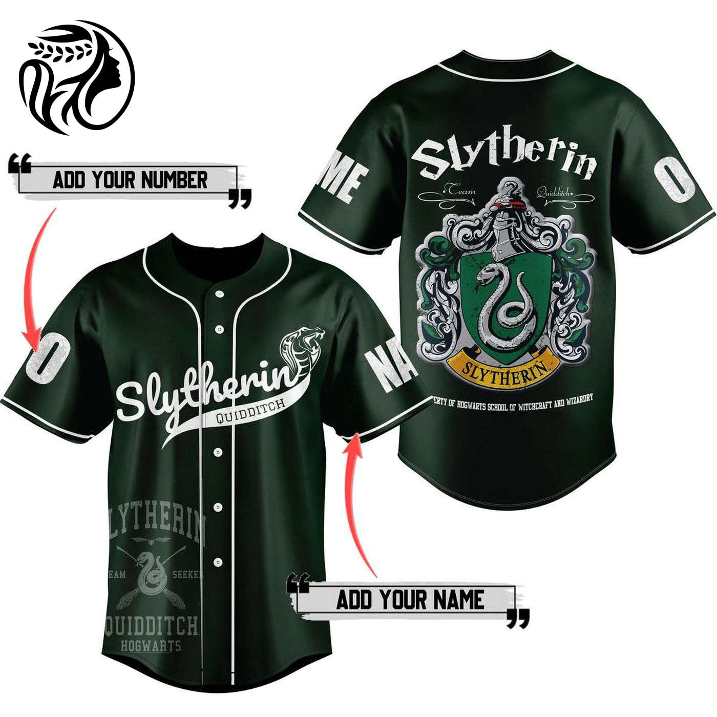 Slytherin Quidditch Baseball Jersey For Men Women And Kids Gift