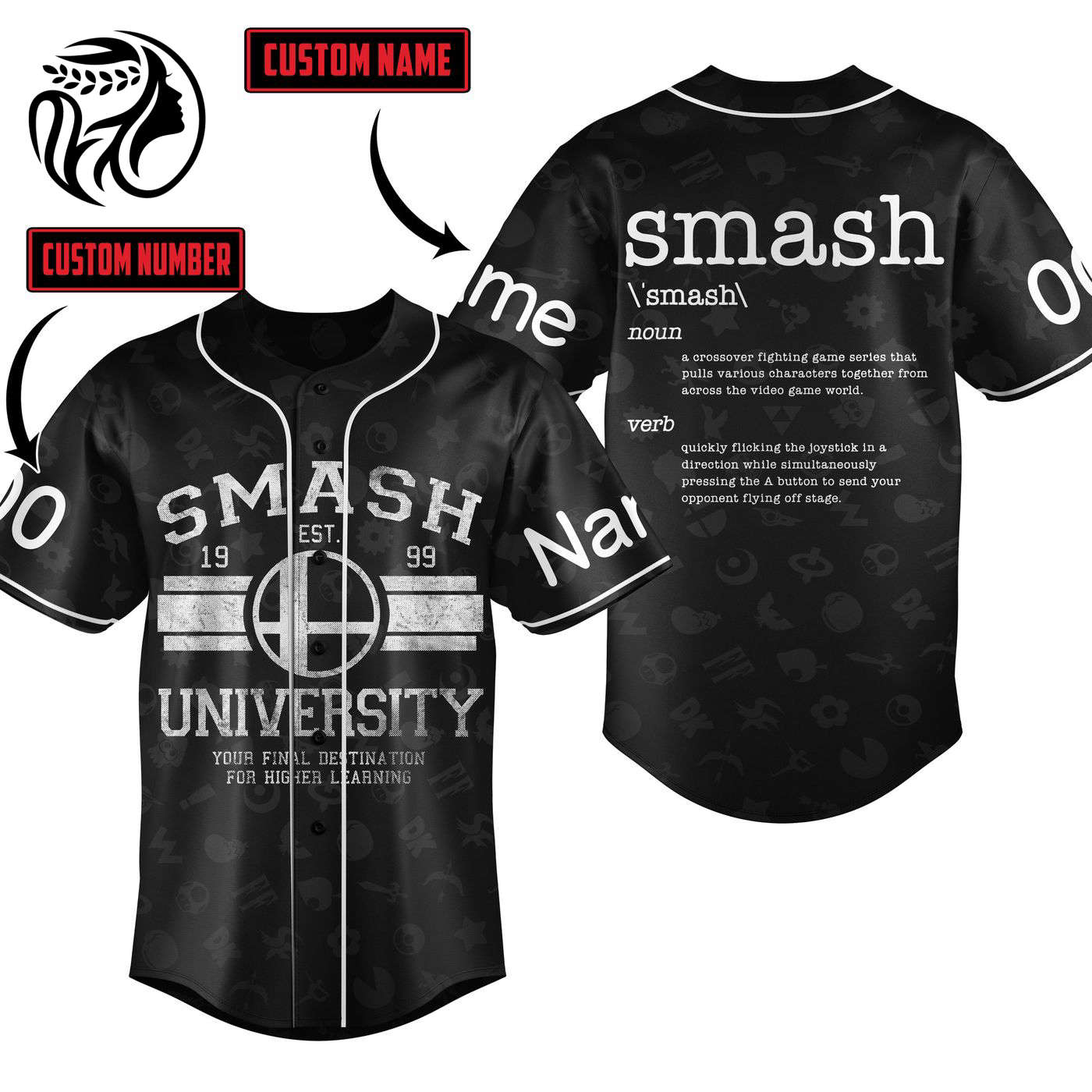 Smash EST Gift University Baseball Jersey For Men Women And Kids Gift