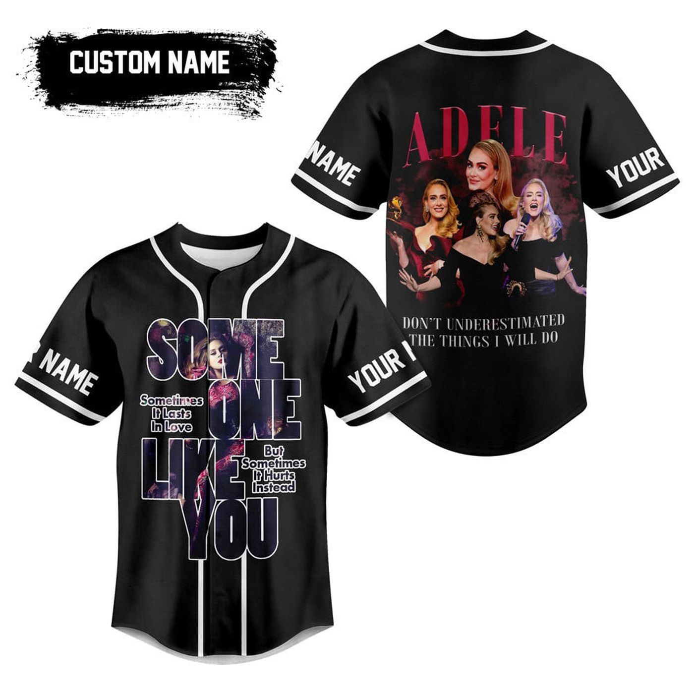 Someone Like You Adele Baseball Jersey For Men Women And Kids Gift