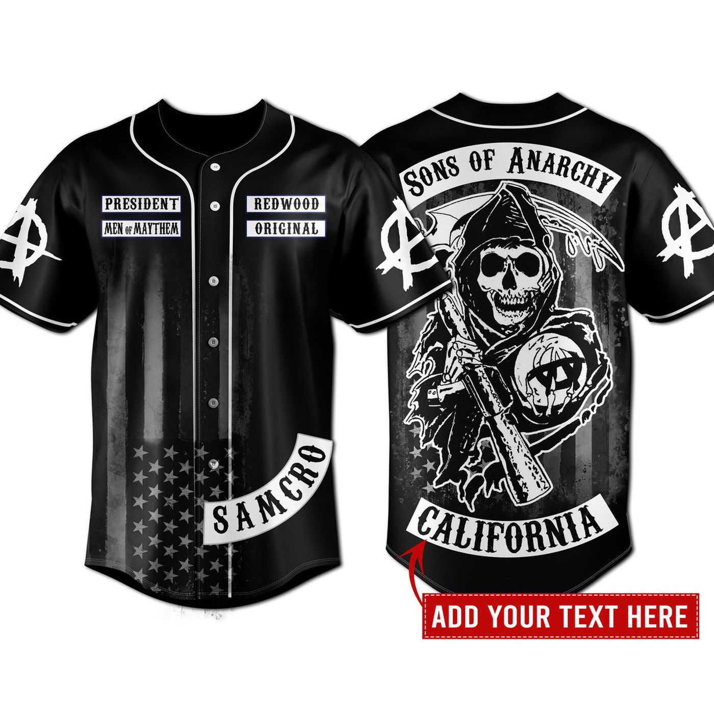 Sons of Anarchy Baseball Jersey For Men Women And Kids Gift