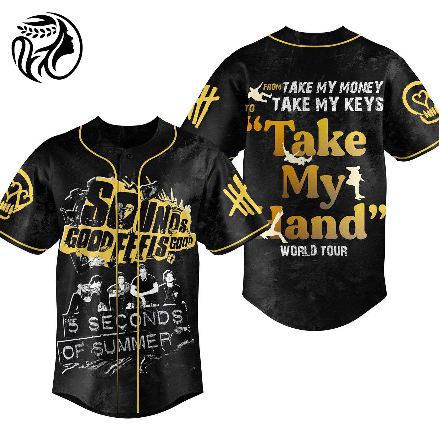 Sounds Good Feels Good Baseball Jersey For Men Women And Kids Gift