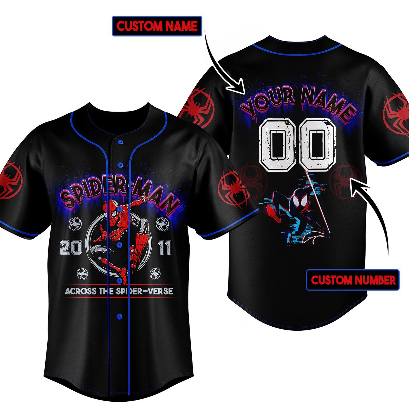 Spider Man Baseball Jersey For Men Women And Kids Gift