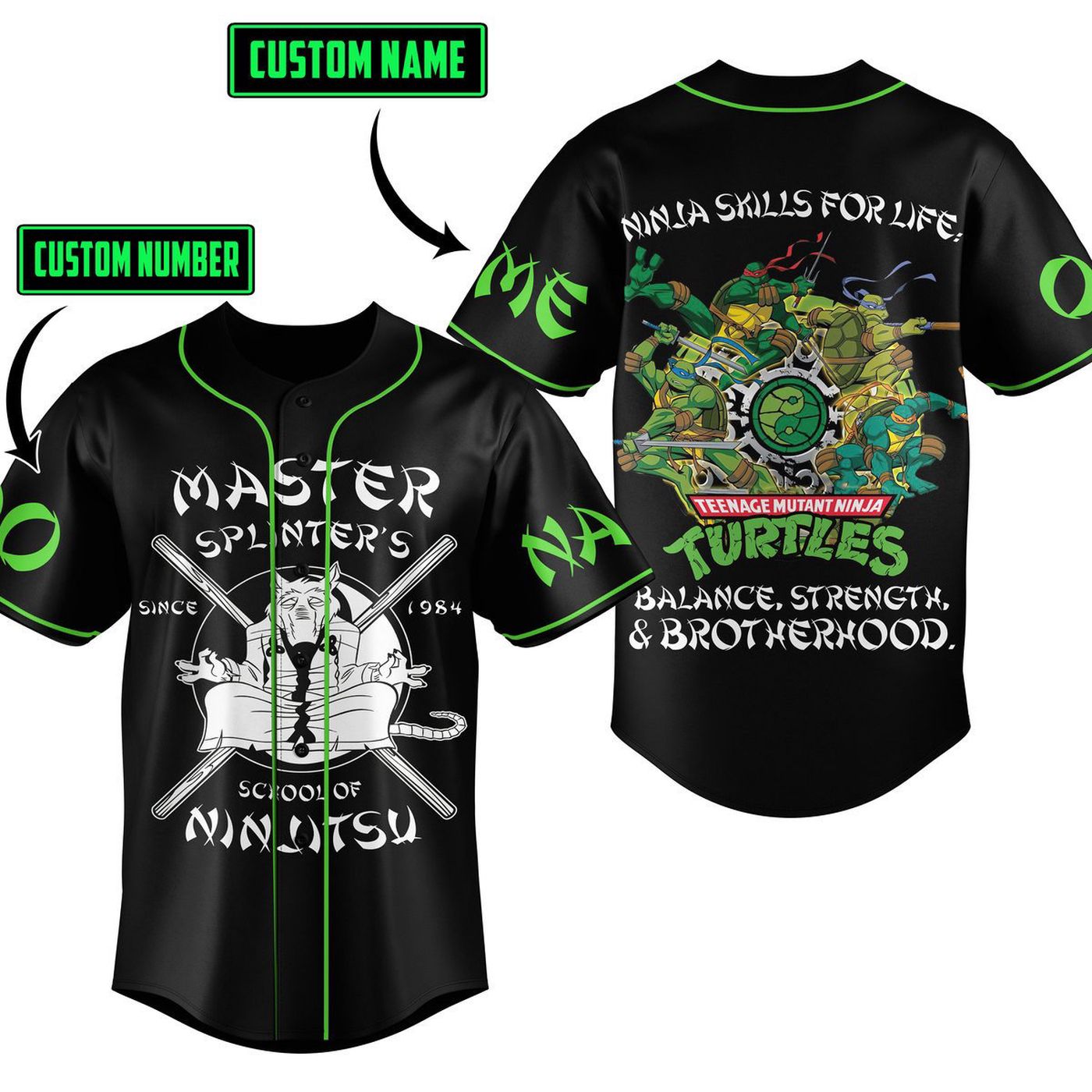 Splinter Baseball Jersey For Men Women And Kids Gift