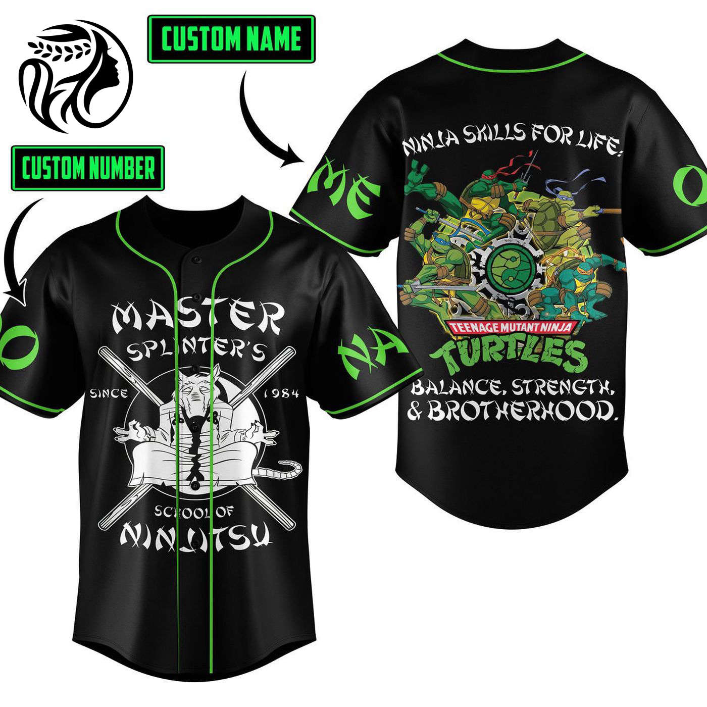 Splinter Baseball Jersey For Men Women And Kids Gift