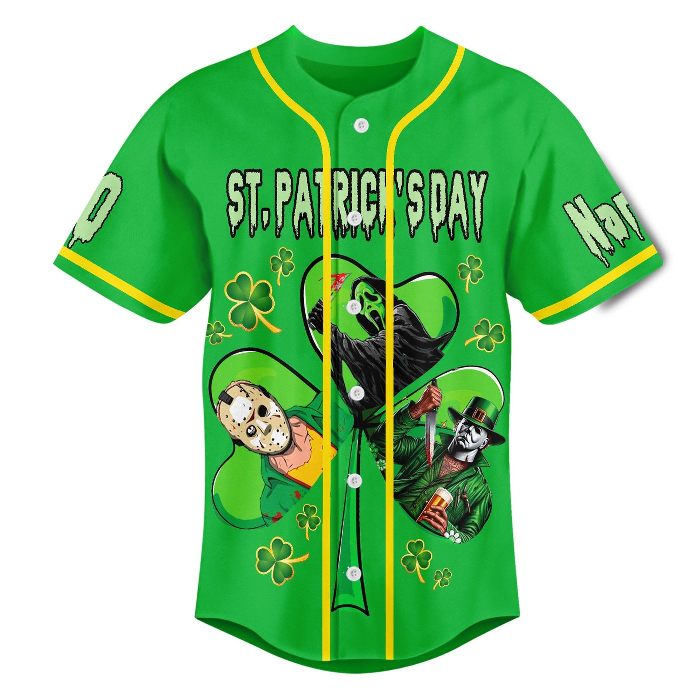 St. Patricks Day Baseball Jersey For Men Women And Kids Gift St. Patricks Day Baseball Jersey For Men Women And Kids Gift