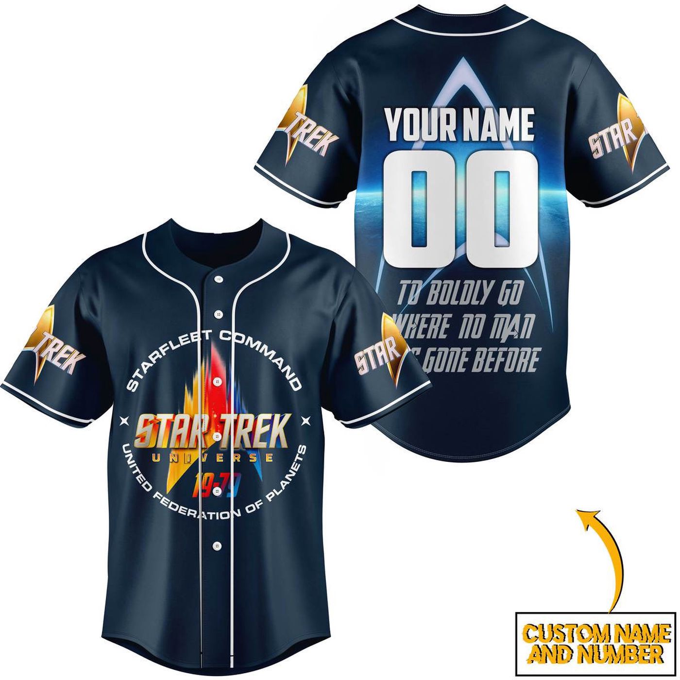 Star Trek Baseball Jersey For Men Women And Kids Gift
