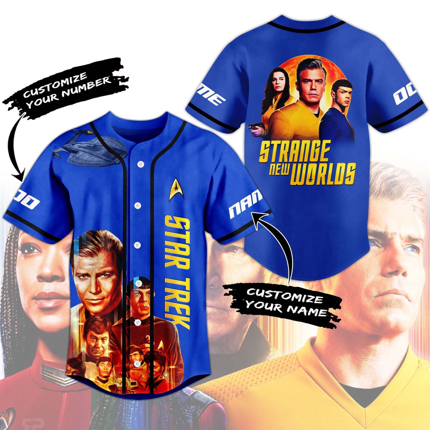 Star Trek Baseball Jersey For Men Women And Kids Gift
