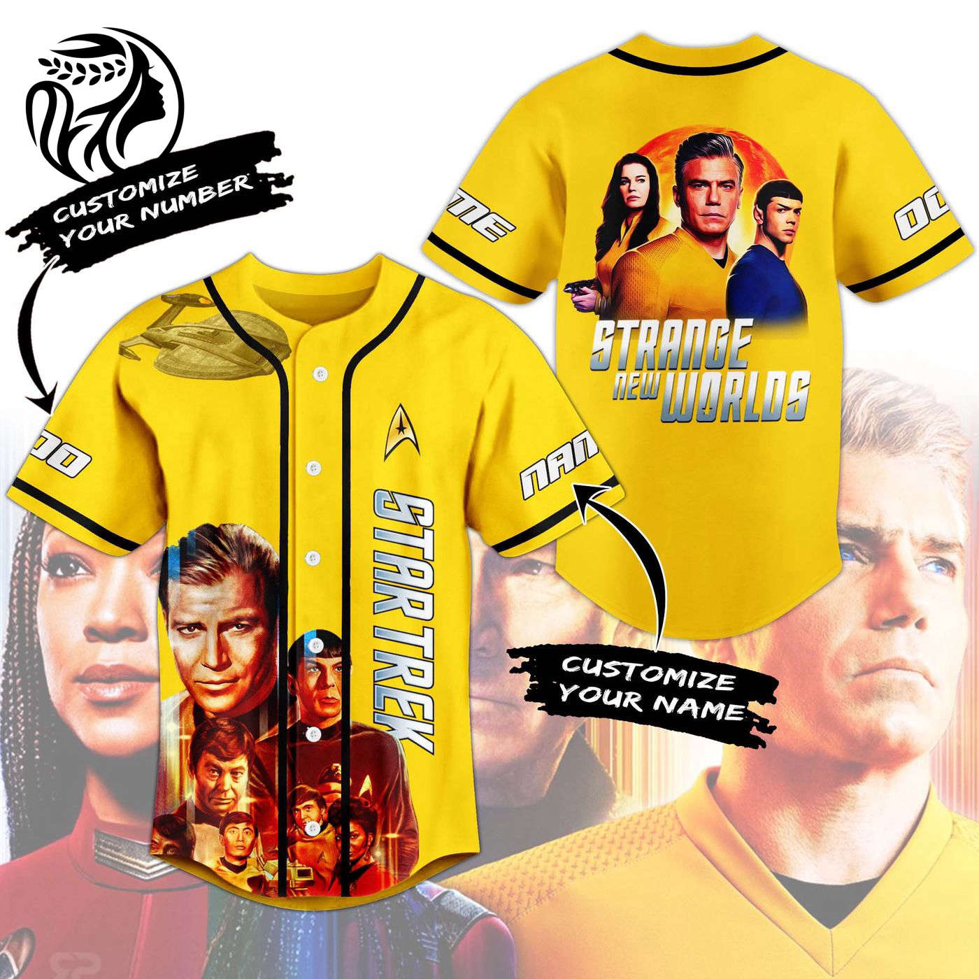 Star Trek Baseball Jersey For Men Women And Kids Gift