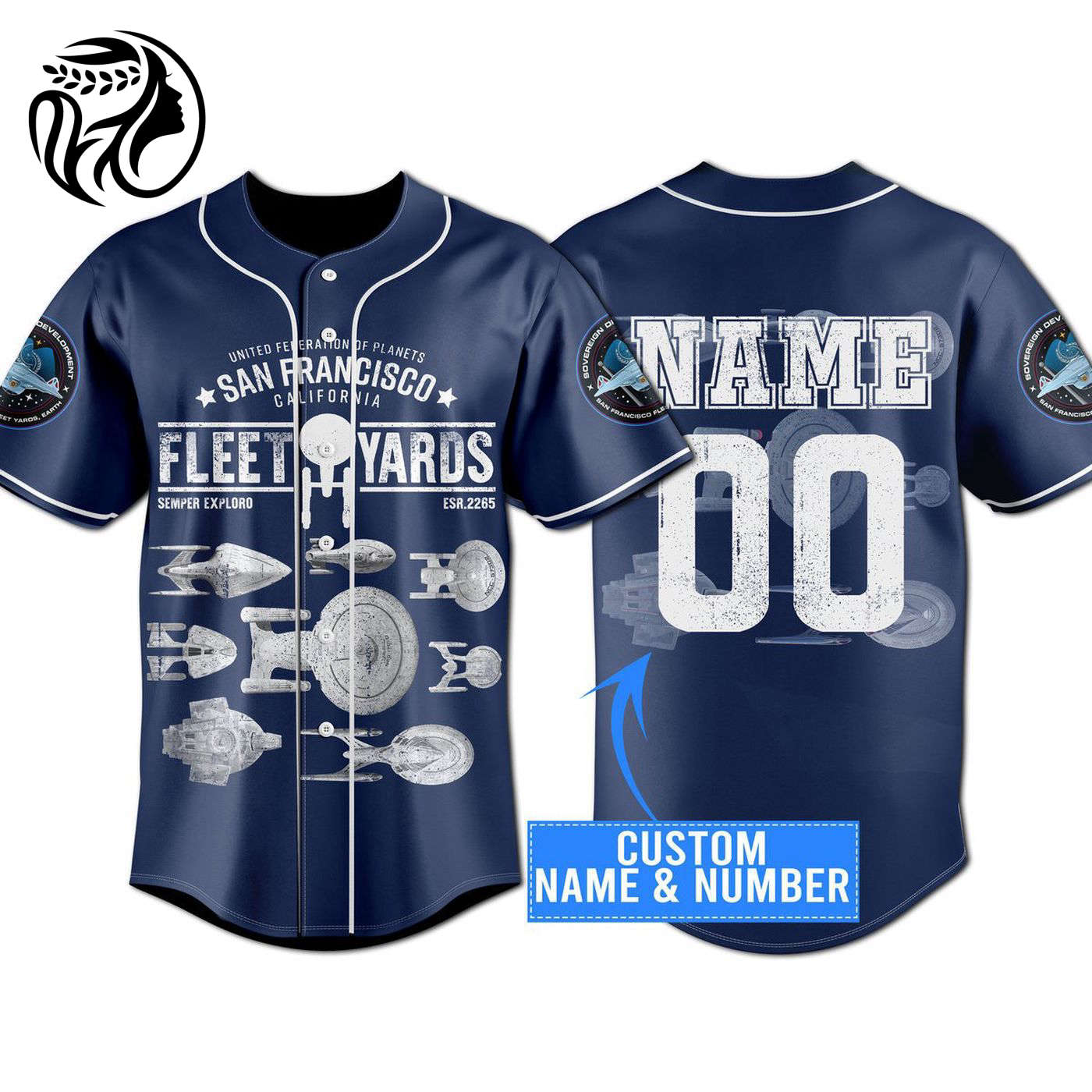 Star Trek Fleet Yeard United Federation Baseball Jersey For Men Women And Kids Gift