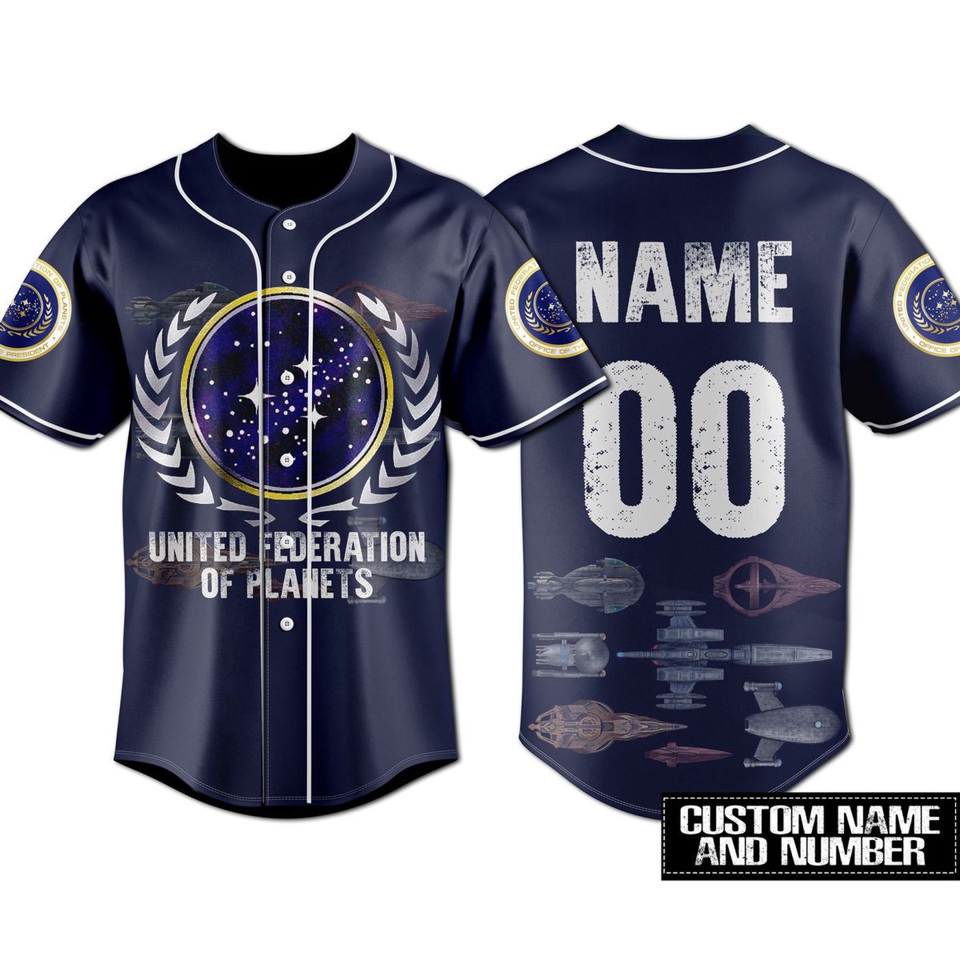 Star Trek United Federation Of Planets Baseball Jersey For Men Women And Kids Gift