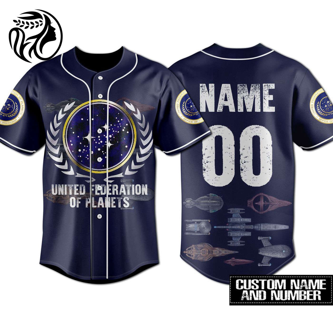 Star Trek United Federation Of Planets Baseball Jersey For Men Women And Kids Gift