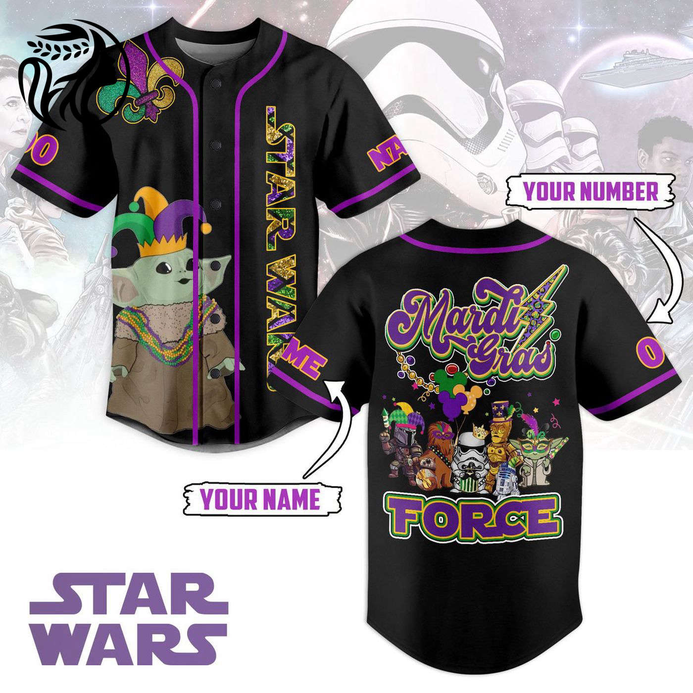 Star War Baseball Jersey For Men Women And Kids Gift
