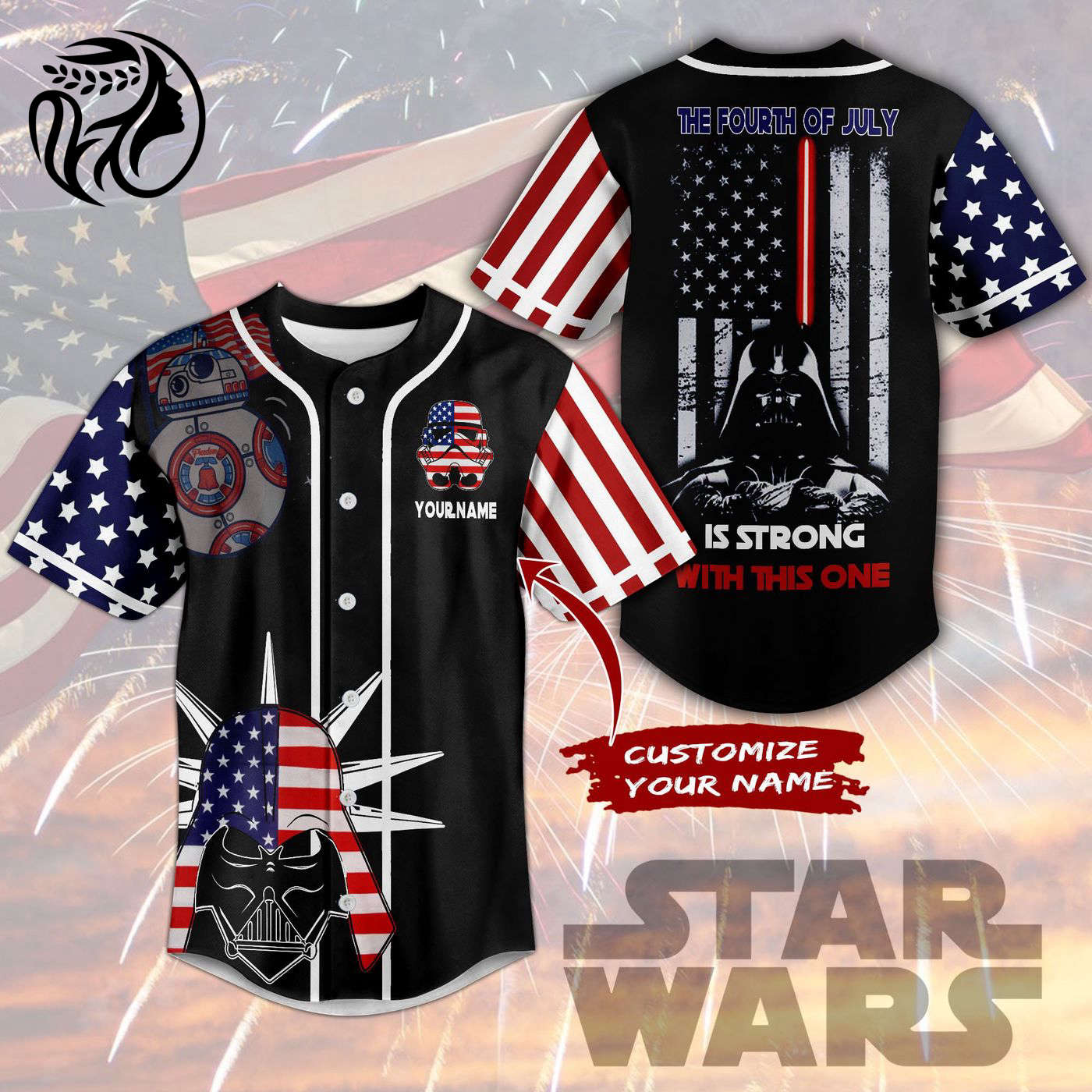 Star War Baseball Jersey For Men Women And Kids Gift
