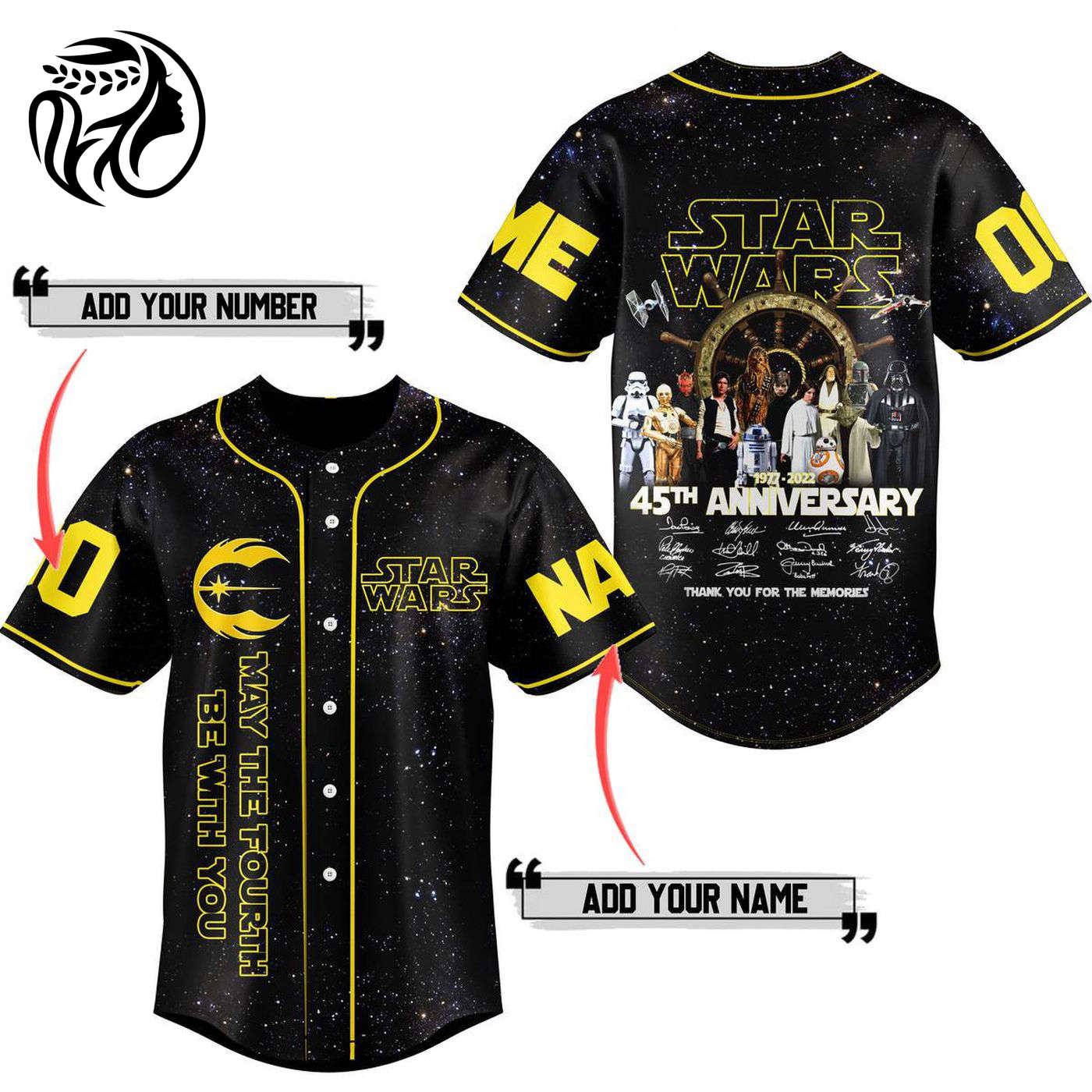 Star Wars Baseball Jersey For Men Women And Kids Gift
