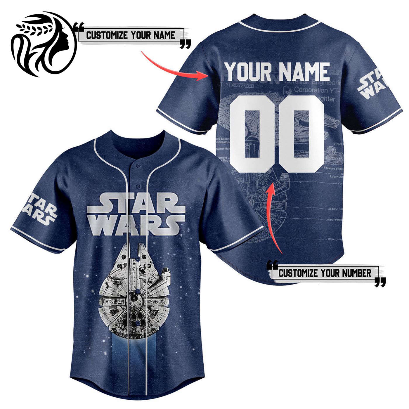 Star Wars Baseball Jersey For Men Women And Kids Gift