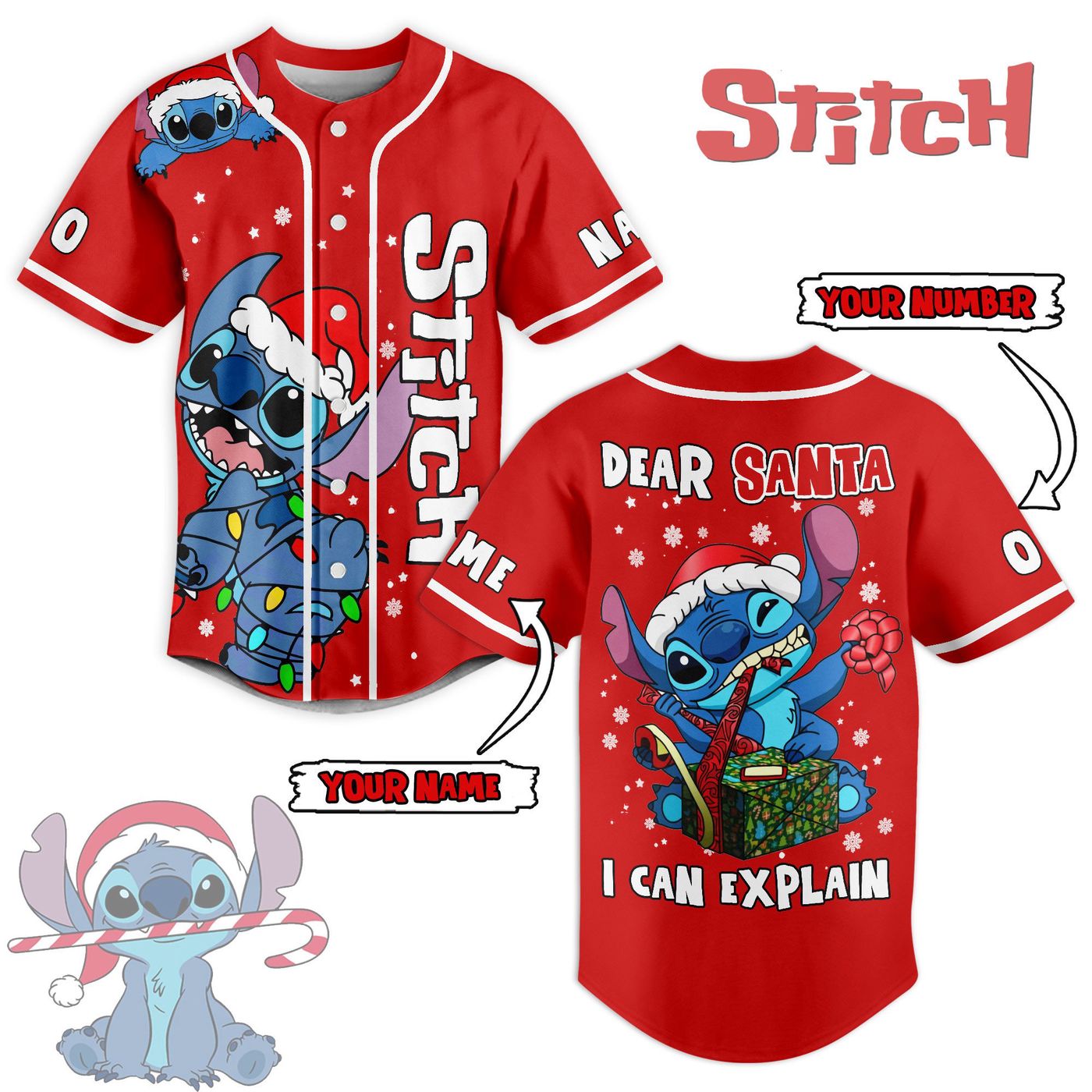 Stitch Baseball Jersey For Men Women And Kids Gift