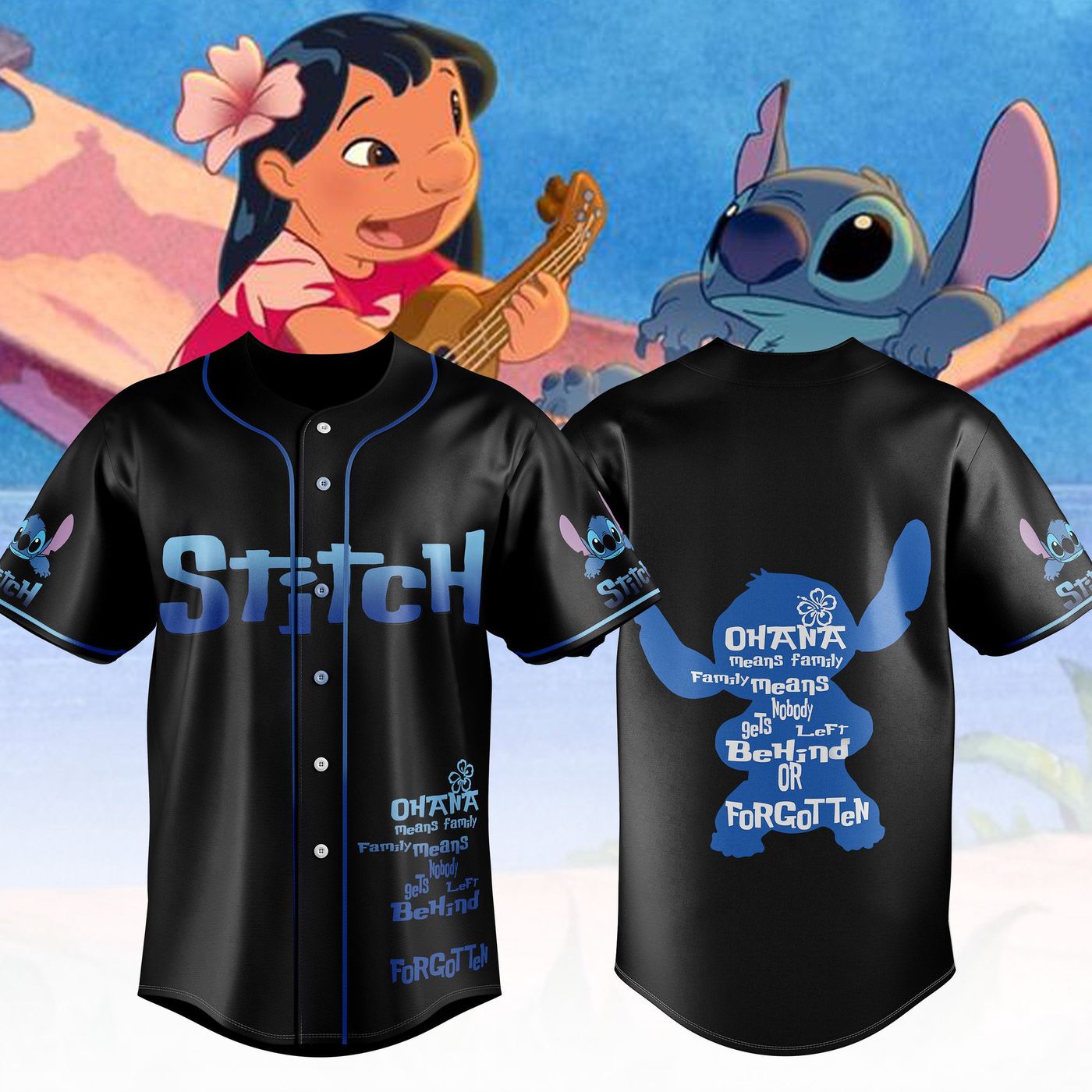 Stitch Baseball Jersey For Men Women And Kids Gift
