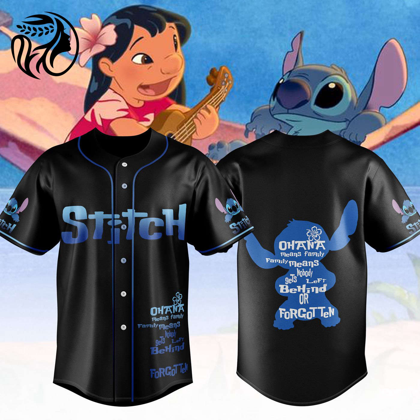 Stitch Baseball Jersey For Men Women And Kids Gift
