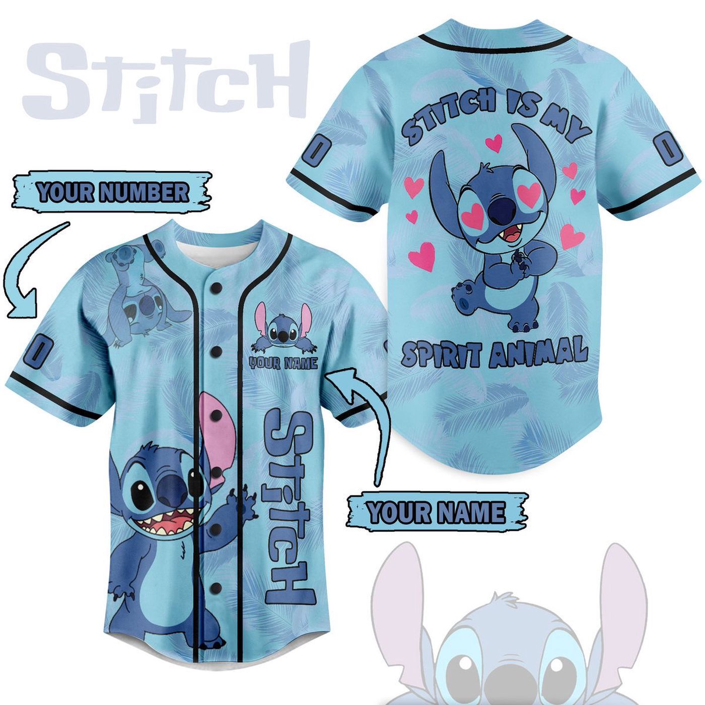 Stitch Baseball Jersey For Men Women And Kids Gift