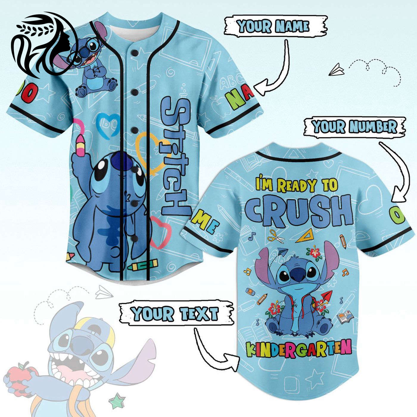 Stitch Baseball Jersey For Men Women And Kids Gift