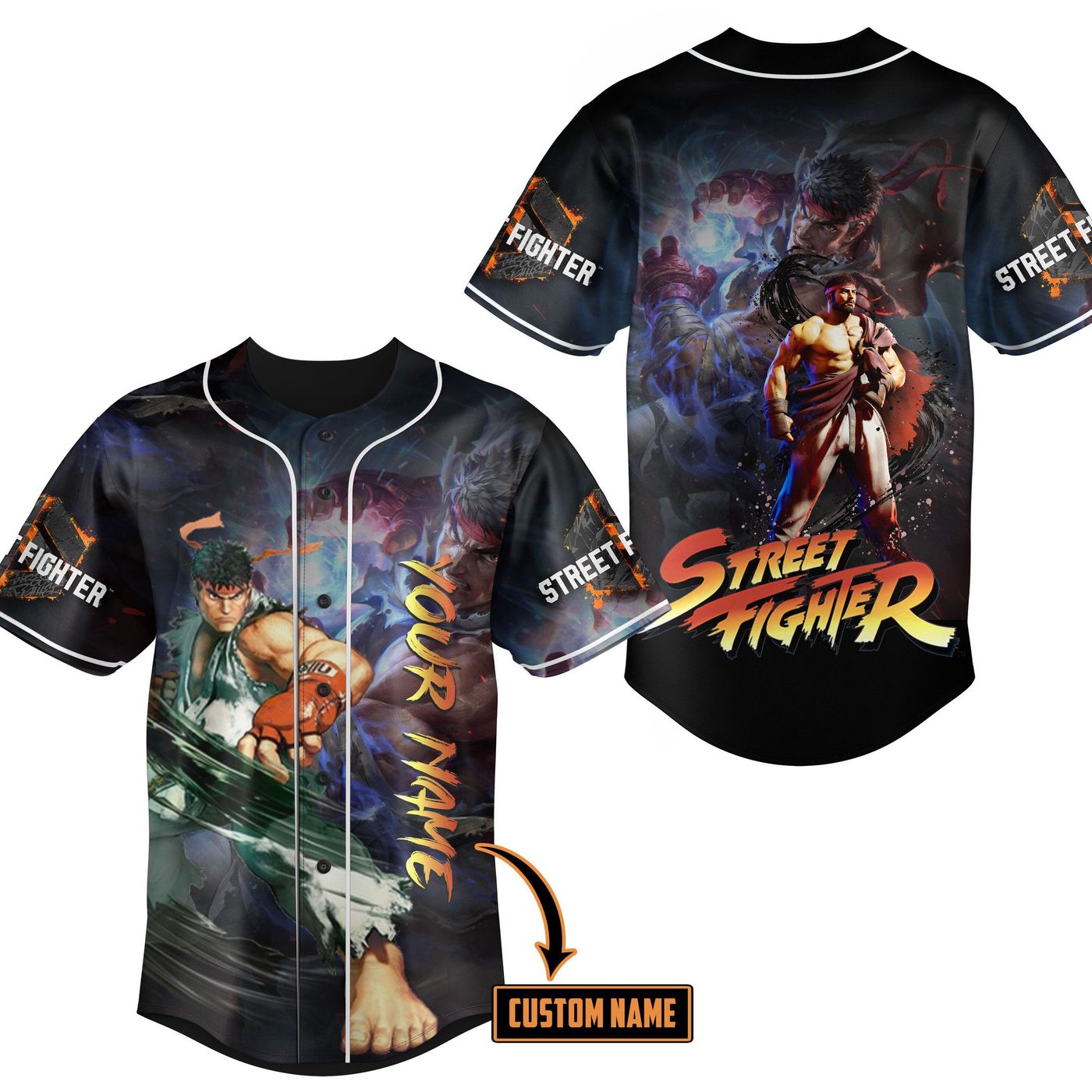 Street Fighter Baseball Jersey For Men Women And Kids Gift