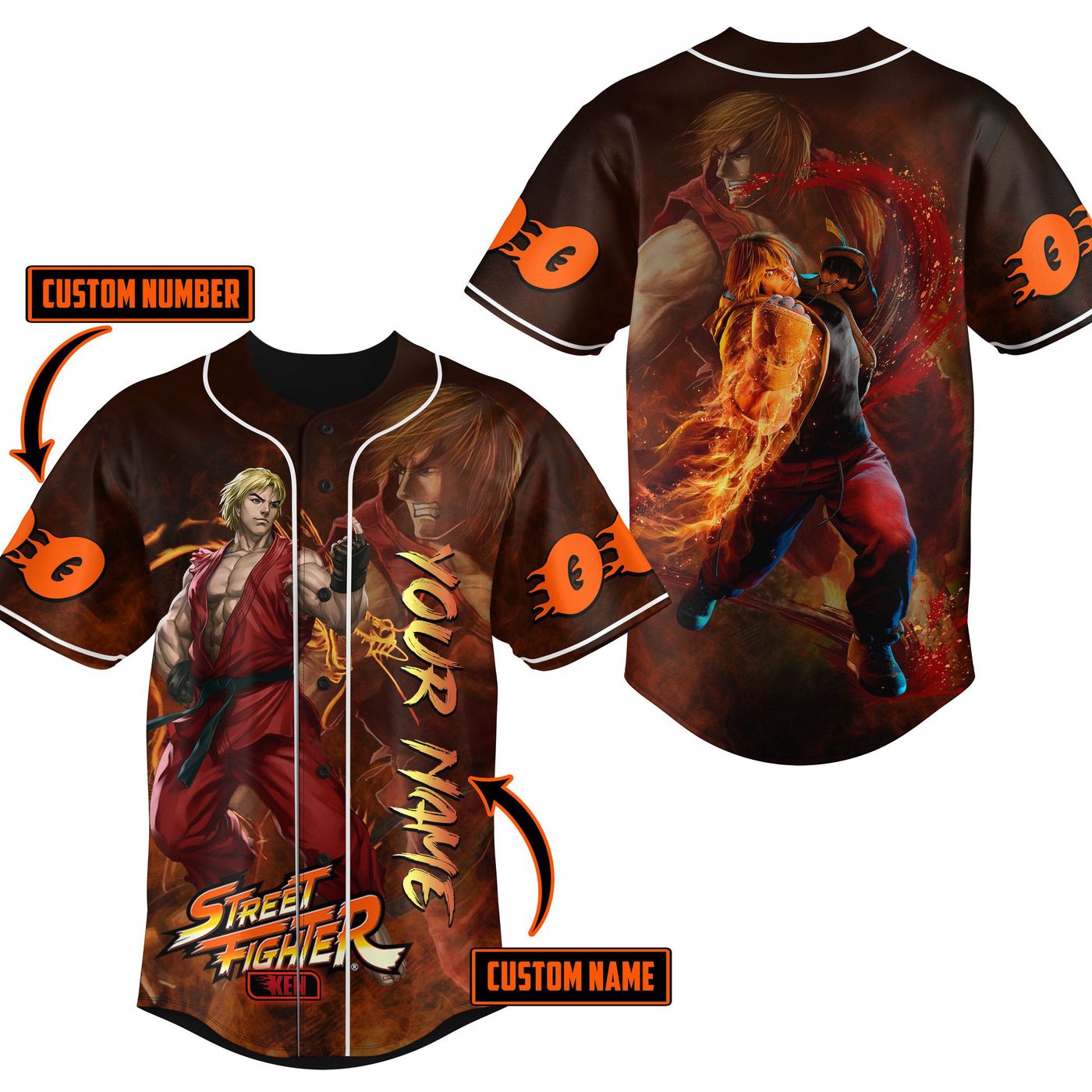 Street Fighter Baseball Jersey For Men Women And Kids Gift