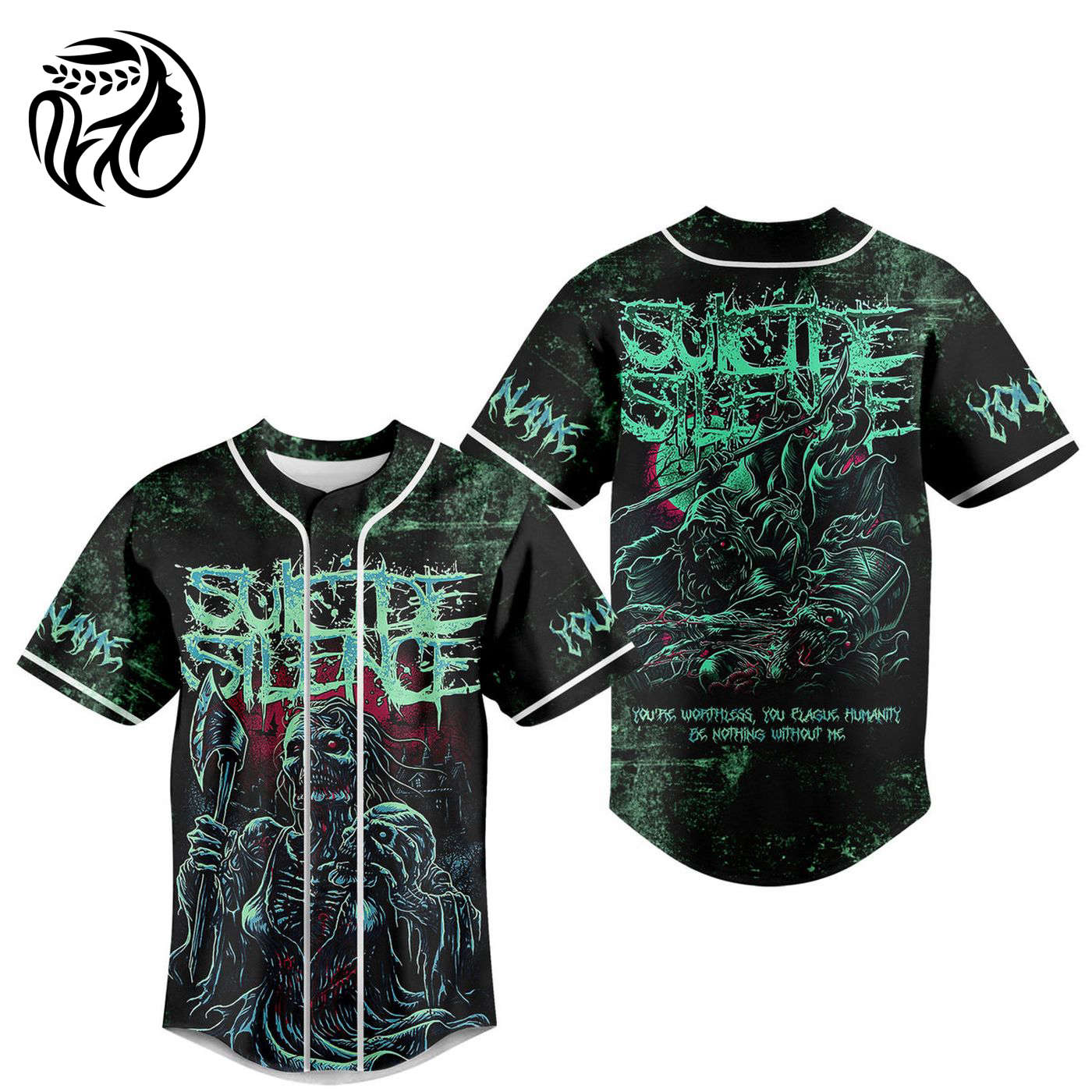 Suicide Silence Baseball Jersey For Men Women And Kids Gift