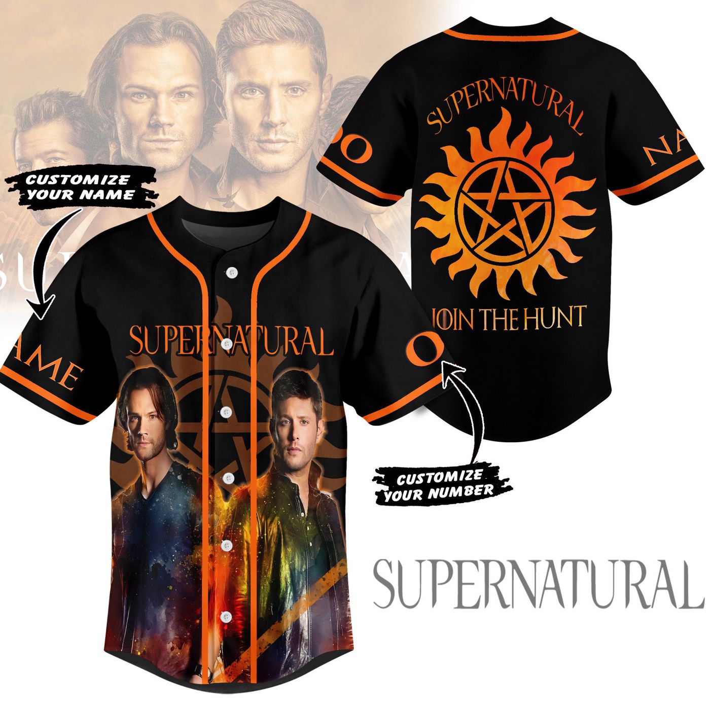 Supernatural Baseball Jersey For Men Women And Kids Gift