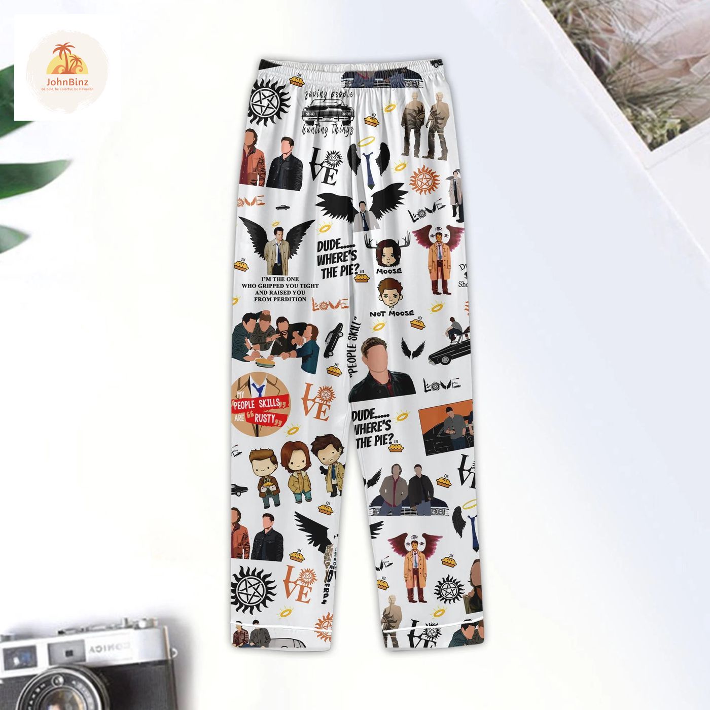 Supernatural Women Pajamas Set – Funny Movie Inspired Gift Perfect for Fans!