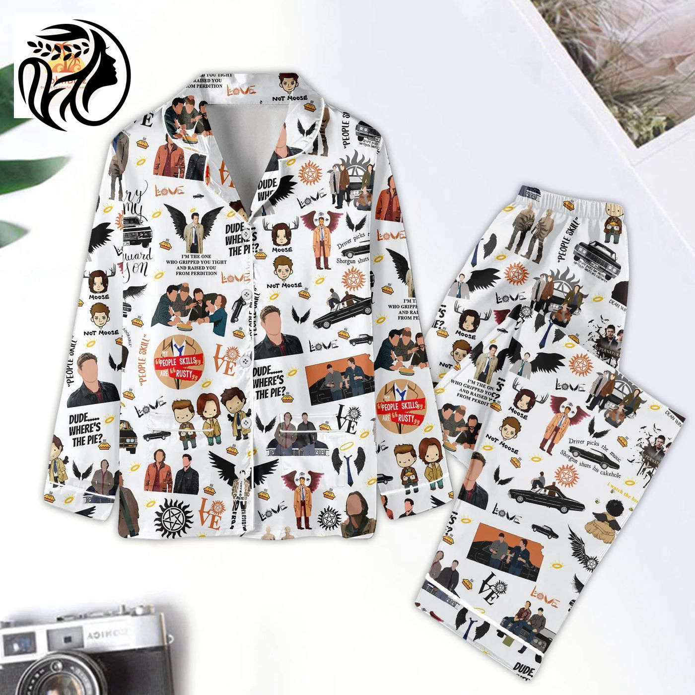 Supernatural Women Pajamas Set – Funny Movie Inspired Gift Perfect for Fans!