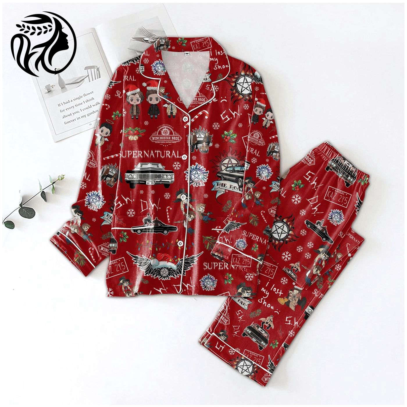 Supernatural Series Pajamas & Sitcom Shirts: Winchester Brothers Shirt Movie Pajamas Sam Dean Christmas Gift